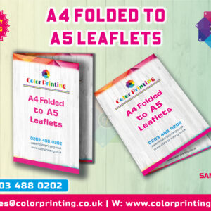 A4 folded to A5 Leaflets