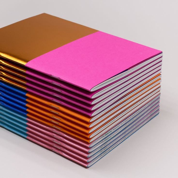 Stapled booklet printing
