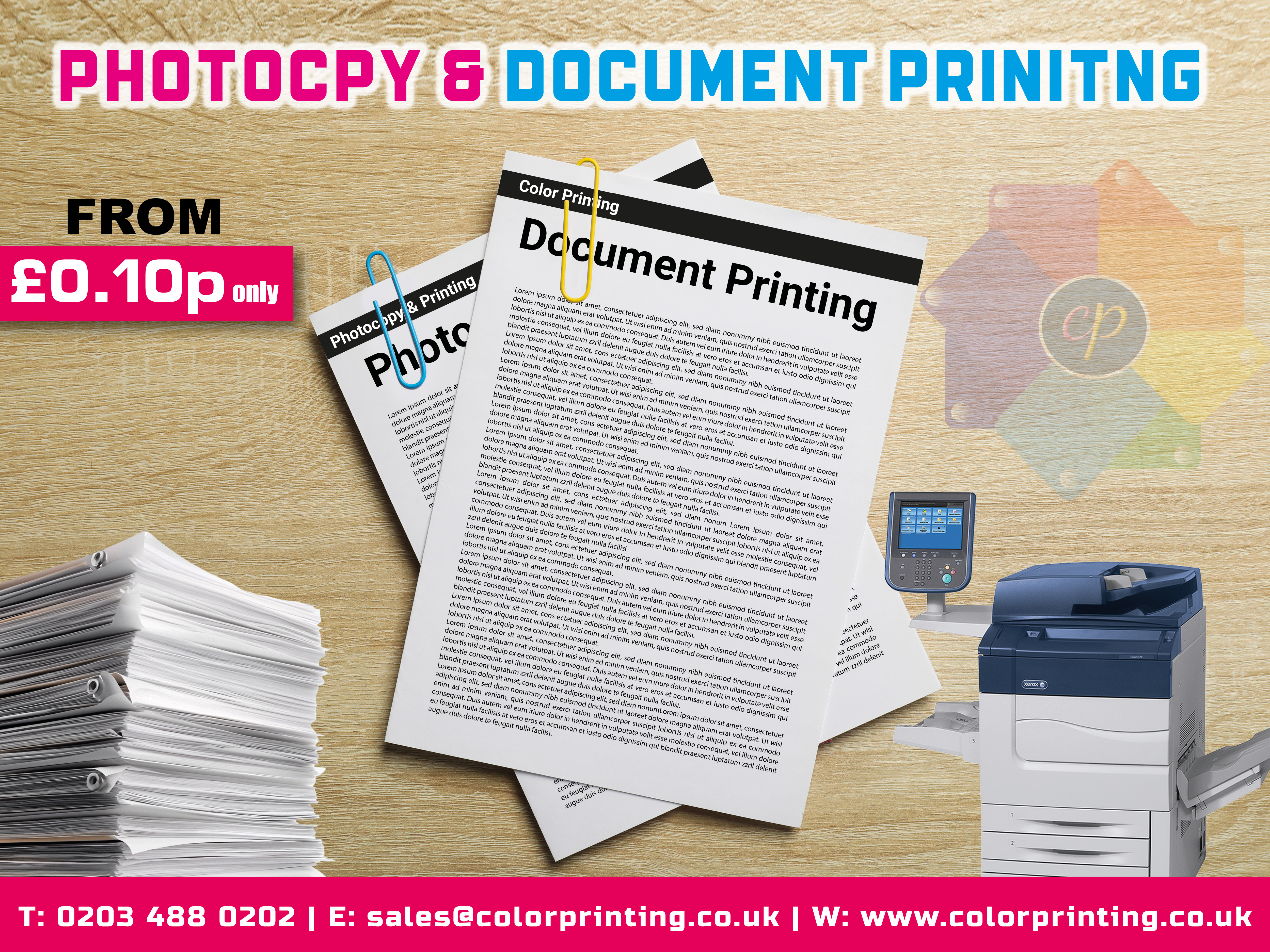 Photocopy & Printing Shop Near You | Document Printing Services